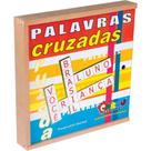 Brinquedo Palavras Cruzadas Em Mdf 72 Peças C/ Caixa Madeira