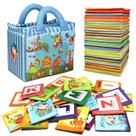 Brinquedo para bebês da série Teytoy Zoo, 26 unidades de cartões alfabéticos macios