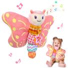 Brinquedo para bebês VOILBTOY Butterfly com som de 0 a 6 meses rosa Brinquedo para bebês VOILBTOY Butterfly com som de 0 a 6 meses rosa