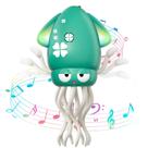 Brinquedo para bebês WAVISA Dancing Octopus Electric Crawling Green