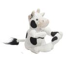 Brinquedo para Cachorro HuggleHounds Knottie Pelúcia Dottie Vaca Pequeno