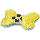 Brinquedo para cachorro Osso de Pelúcia Chalesco com som ao apertar Brinquedo para cachorro Osso de Pelúcia Chalesco com som ao apertar