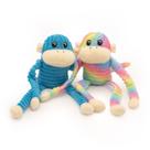 Brinquedo para Cachorro ZippyPaws Macaco Amassadinho 2 Unidades Pelúcia com Apito