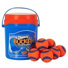 Brinquedo para cães Chuckit Ultra Ball Medium de 2,5 cm, pacote com 8 com balde