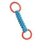 Brinquedo para cães, corda de algodão, cabo de guerra com duas presilhas para médio/grande Brinquedo para cães, corda de algodão, cabo de guerra com duas presilhas para médio/grande