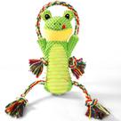 Brinquedo para Cães Drmstow Pelúcia de Crocodilo com Corda e Mordedor
