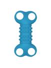 Brinquedo para Cães Halteres com 4 Furos de Borracha Maciço 11cm