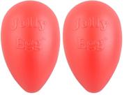 Brinquedo para cães Jolly Pets Jolly Egg Medium 8 cm vermelho (pacote com 2)