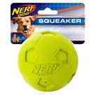 Brinquedo para cães Nerf Dog Soccer Squeak Ball 10 cm verde