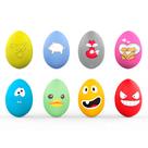 Brinquedo para cães SCHITEC Squeaky Latex Squeaker Bouncy Egg, pacote com 8