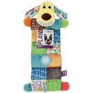 Brinquedo para cães Smiling Loofa Mat de pelúcia com 13 guinchos de 30 cm de comprimento