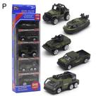 Brinquedo para carro Farfi Diecast Alloy Engineering Racing 1:64 5 unidades