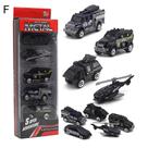 Brinquedo para carro Farfi Diecast Alloy Engineering Racing 1:64 5 unidades