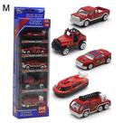 Brinquedo para carro Farfi Diecast Alloy Engineering Racing 1:64 5 unidades