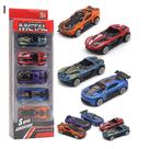 Brinquedo para carro Farfi Diecast Alloy Engineering Racing 1:64 5 unidades