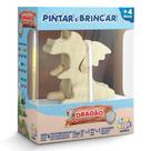 Brinquedo Para Colorir Dragão Pintar E Brincar Com Guache Acrilex
