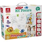 Brinquedo para Colorir Pintando o Sete com 4 Telas Brincadeira de Criança