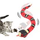 Brinquedo para gatos FauKait Smart Sensing Snake USB recarregável rosa