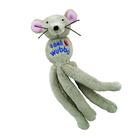 Brinquedo para gatos KONG Cat Wubba Mouse, pelúcia macia com erva-dos-gatos, chocalho e rugas