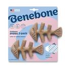 Brinquedo para mastigar cães Benebone Puppy Fishbone Softer para mastigadores modestos