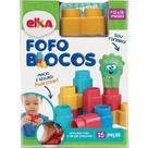 Brinquedo para Montar Fofo Blocos 15 Peças Espuma Atóxica Elka Brinquedo para Montar Fofo Blocos 15 Peças Espuma Atóxica Elka