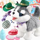 Brinquedo para passear para cães Ylpaprm Husky Barking com coleira para crianças