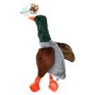 Brinquedo Pato Pawise p/ Cães Pelúcia sem Enchimento c/ Apito 40cm Antibagunça e Divertido