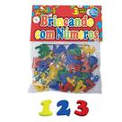 Brinquedo Pedagogico Brincando Com Numeros 56 Pcs