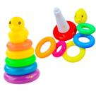 Brinquedo Pedagógico Educativo Torre De Argolas Patinho De Empilhar - Pais E Filhos
