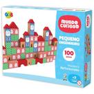 Brinquedo Pedagogico Madeira Pequeno Engenheiro 100Pcs