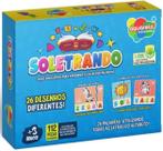 Brinquedo Pedagógico Madeira Soletrando 116Pçs - Aquarela Brinquedo Pedagógico Madeira Soletrando 116Pçs - Aquarela