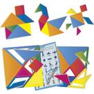 Brinquedo Pedagógico Madeira Tangram 14 Peças 65 Figurinhas