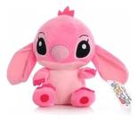 Brinquedo Pelúcia Angel Musical E Ventosa Stitch 20cm(Rosa)