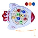 Brinquedo Pescaria Pega Peixe Foguetinho 11 Peças Infantil Educativo Interativo Vara Foguete Festa Junina Dia das Crianças Menina Menino Aniversário