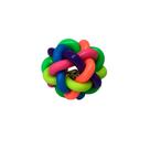 Brinquedo Pet Bola Colorida Trançada com Guizo para Cachorro e Gato