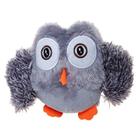 Brinquedo Pet Cães Pelúcia Pet Coruja Cinza Napi 13Cm