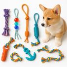 Brinquedo pet com corda resistente para cachorro - 6un
