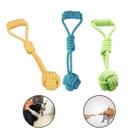 Brinquedo Pet Corda Mordedor Puxar Cabo de Guerra Cães 30cm -
