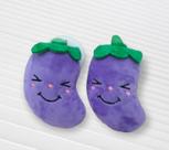 Brinquedo Pet de Pelucia com som Beringela 123Util Brinquedo Pet de Pelucia com som Beringela 123Util