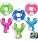 Brinquedo Pet Mordedor Nylon Resistente Osso Cães Cachorros Pequeno e Médio Porte