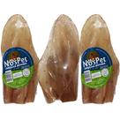 Brinquedo Petisco Mordedor Natural Para Cães Orelha Bovina Nospet 3un