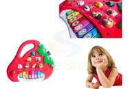 Brinquedo Piano Teclado Infantil Bichos Musical Moranguinho