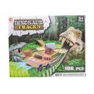 Brinquedo Pista Dinossauro Com 106 Peças Domni