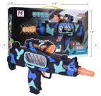 Brinquedo Pistola de Plastico Militar Com Luz E Som, passagem de imagens ilustrativas