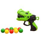 Brinquedo Pistola Dinossauro Atira Bolinhas Domni