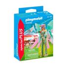 Brinquedo Playmobil Fairy Stilt Walker com asas e bandeiras decorativas Brinquedo Playmobil Fairy Stilt Walker com asas e bandeiras decorativas