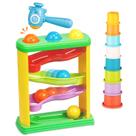 Brinquedo Pound a Ball Kakamelon com 8 copos empilháveis para criança de 1 ano
