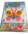 Brinquedo Quebra Cabeça Mosaico Pregos Pino Colorido 296 Pcs - QIMENT