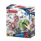 Brinquedo Quebra-Cabeça Scratch-Off Os Vingadores Zipper Box 150 Peças Multilaser - BR1316