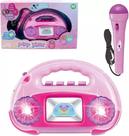 Brinquedo Radio Musical Pop Star Microfone Cantora Infantil